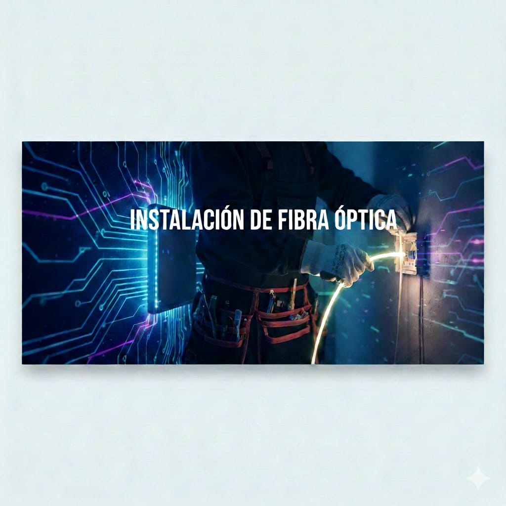 Instalación de fibra óptica